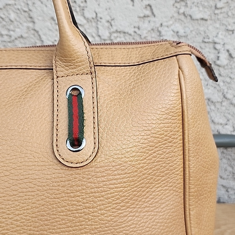 Gucci Princy Crystal Tan Leather Tote - Picture 5 of 15